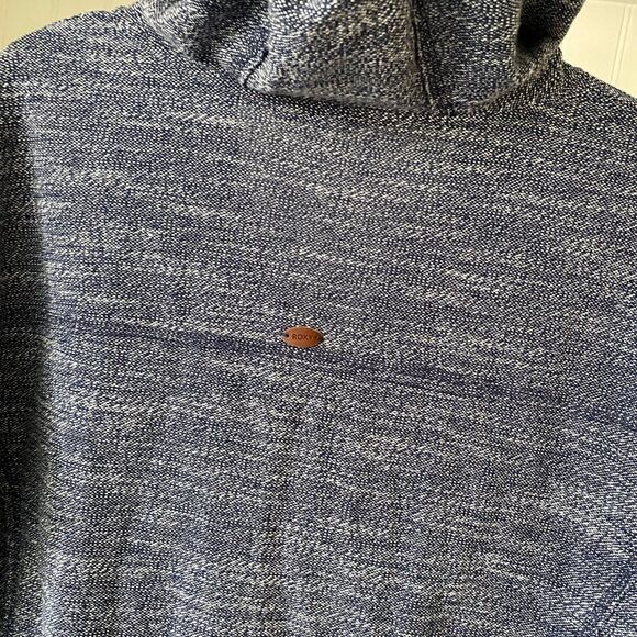 Womens Roxy Boho Heather Navy‎ blue Hoodie XS beach surf style Rounded V neck - Picture 3 of 4